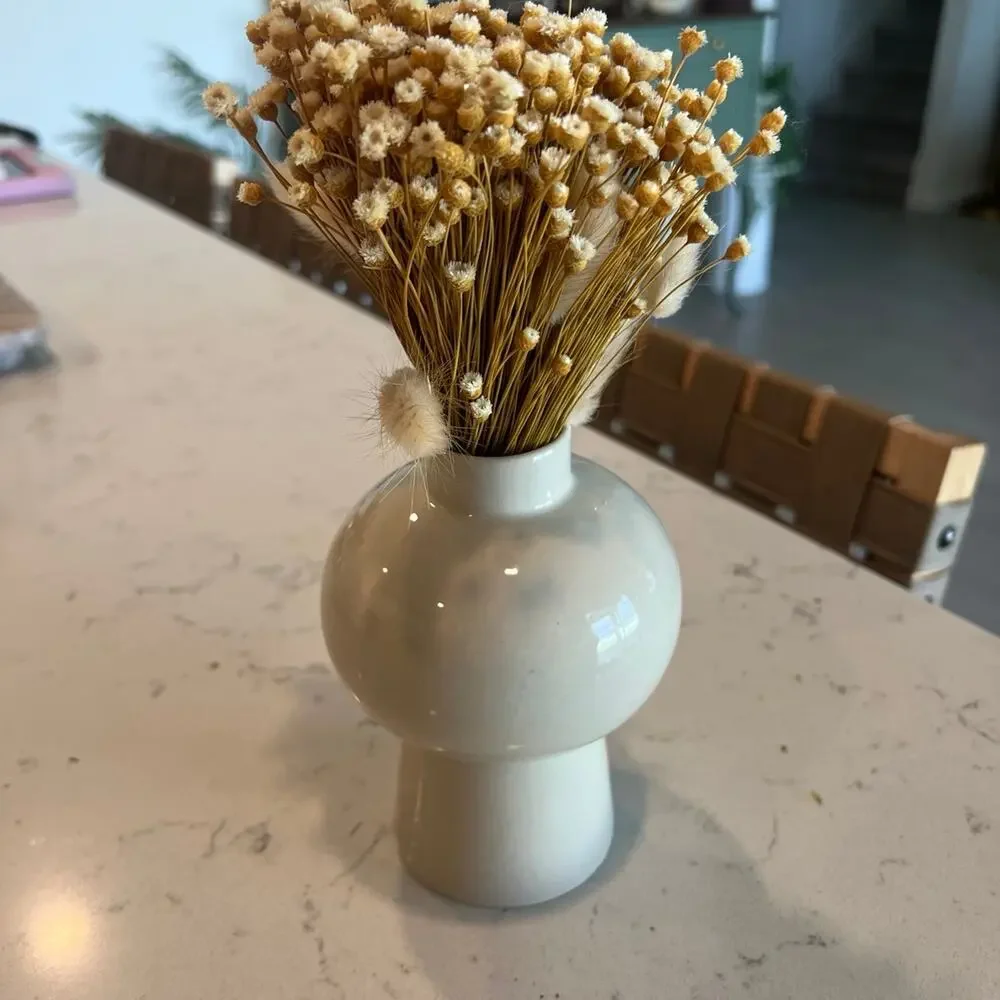 Vase and dried florals